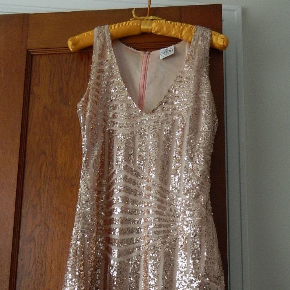 Special occasion dress, blush colored